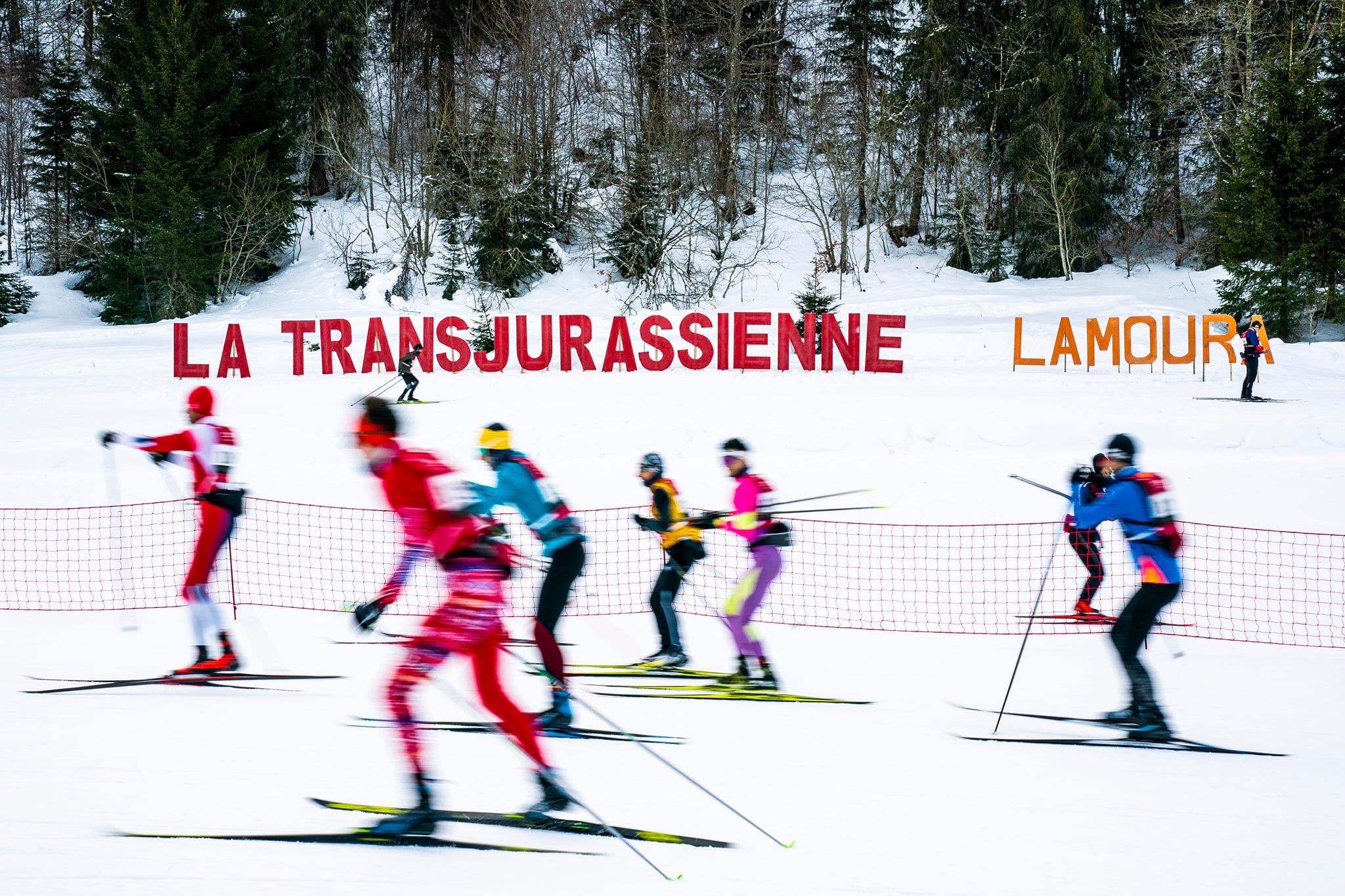 The Transju 2022 cross-country ski race in France