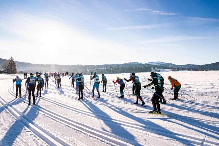 La Transju - Course de ski de fond en classique en France