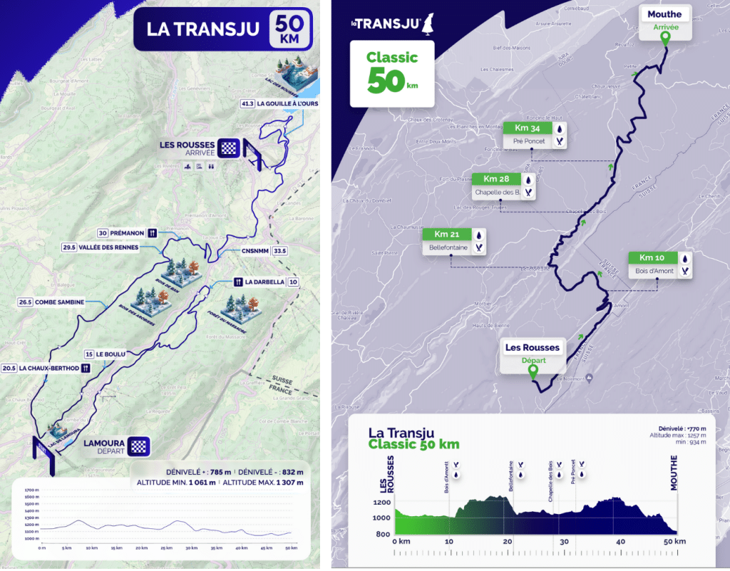Carto Parcours Classic 50 km