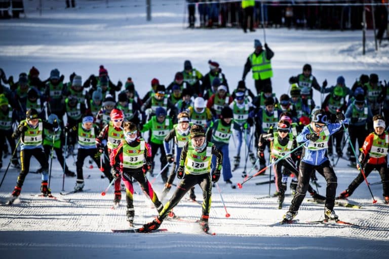 The Transju youth cross-country ski race for children