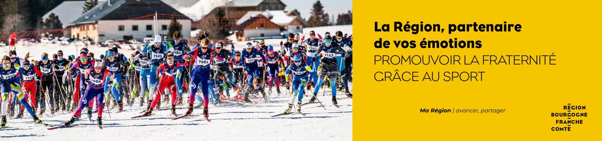 La région Bourgogne-Franche-Comté partenaire de La Transju course de ski de fond dans les Montagnes du Jura
