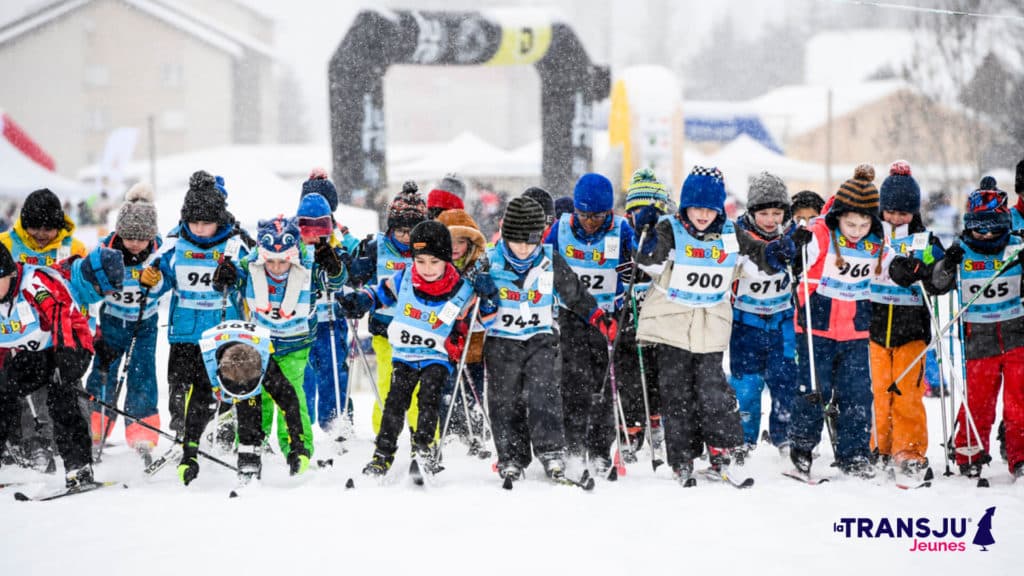 The Transju Jeunes cross-country ski races for children in the Jura