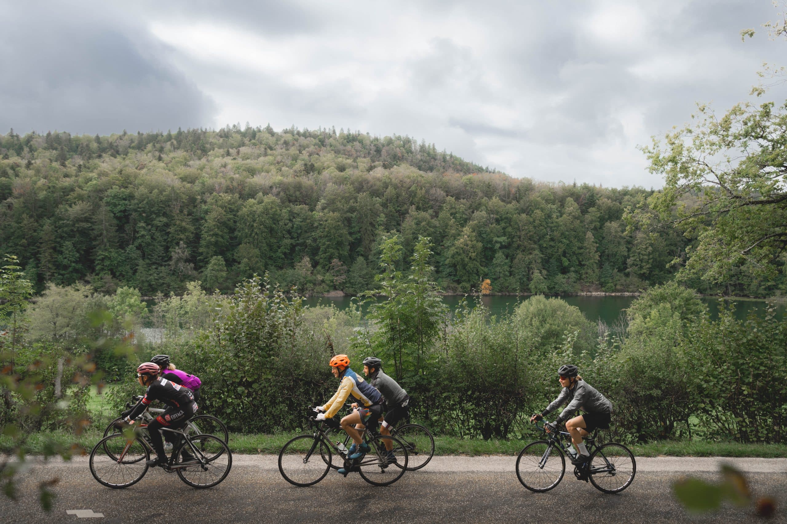 Photo La Transju Cyclo bike race in the Jura