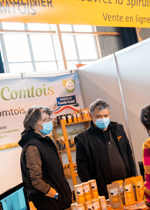 Le Spirulinier Comtois exposant au salon de nordique de La Transju