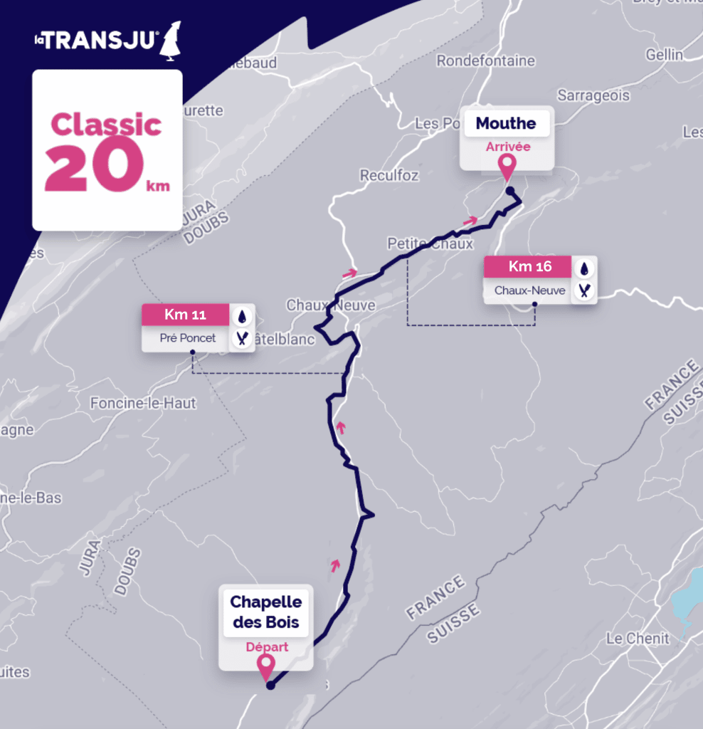 Parcours de La Transju Experience Classic 20 km