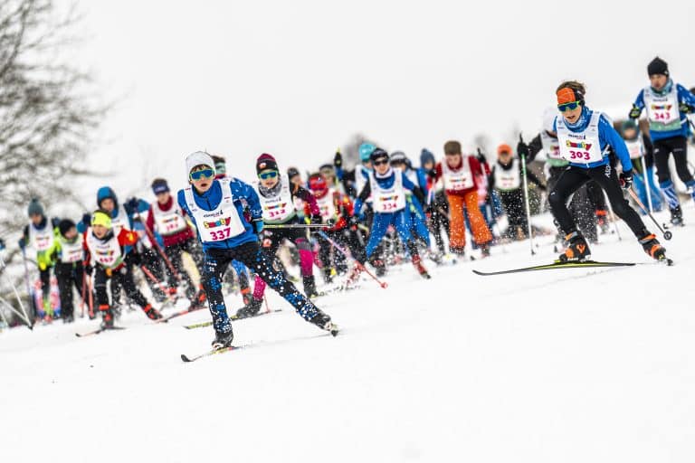 La Transju Jeunes 2023 course des ski de fond pour enfants