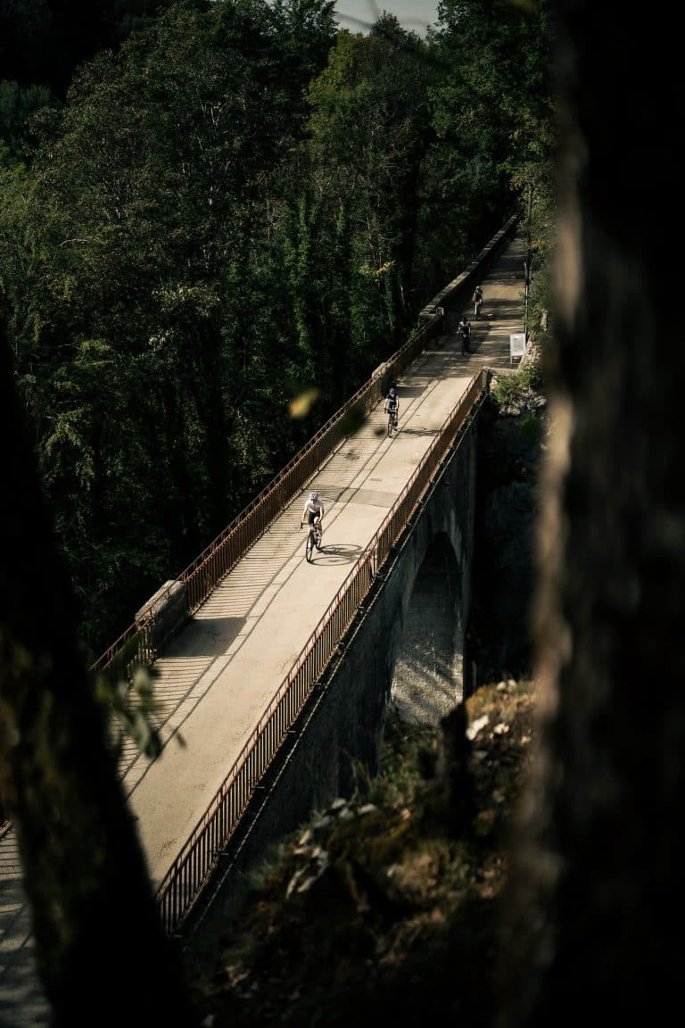 Transju'Cyclo sur le pont